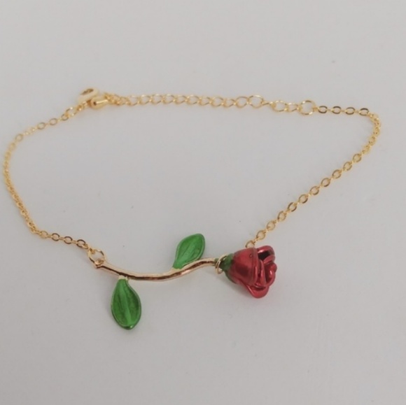 "beauty and the beast" Rose Bracelet - Picture 3 of 3